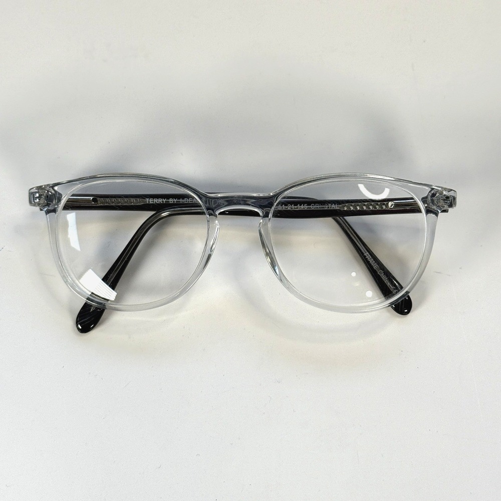 Casino Terry by‎ Ideal Optics Eyeglasses Frame Only 51-21-145 Crystal Clear